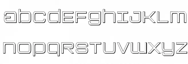 Colony Marines Outline Schriftart Groß