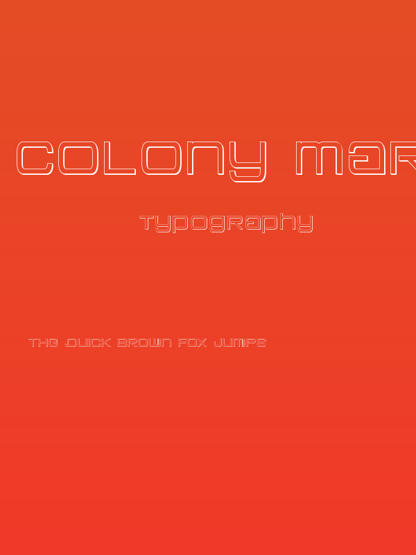 Colony Marines Outline Poster