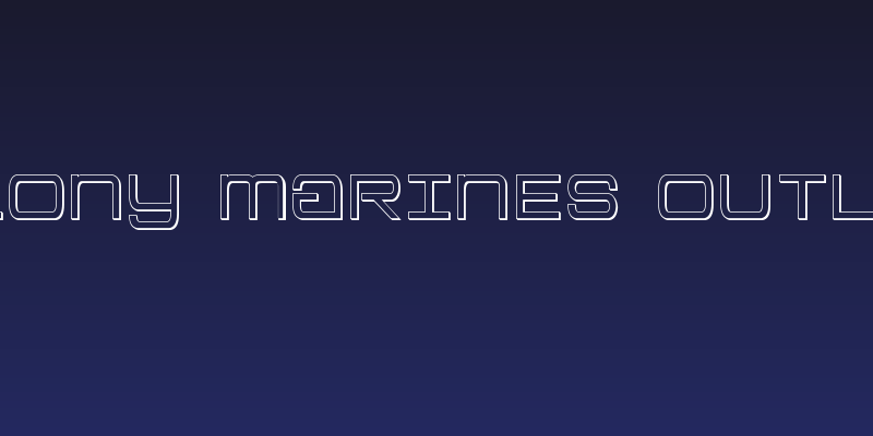 Colony Marines Outline Social Header