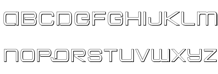 Colony Marines Outline Шрифта строчной
