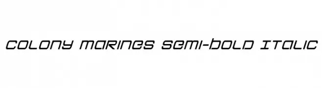 Colony Marines Semi-Bold Italic  baixar fontes gratis