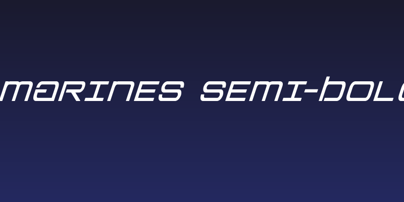 Colony Marines Semi-Bold Italic Social Header