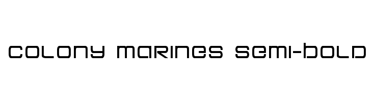 Colony Marines Semi-Bold Schriftart