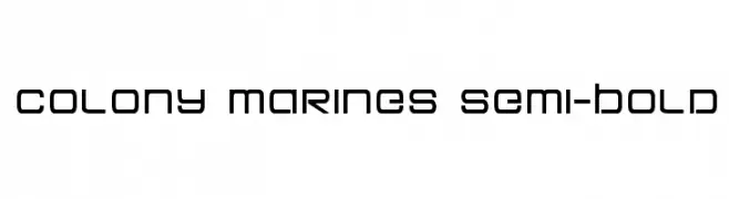 Colony Marines Semi-Bold  baixar fontes gratis