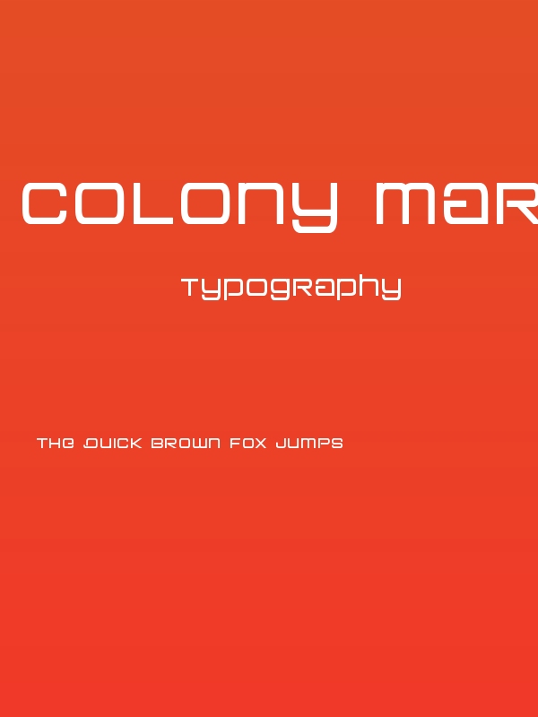 Colony Marines Semi-Bold Poster