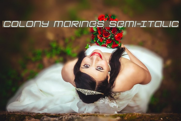 Colony Marines Semi-Italic फ़ॉन्ट examples