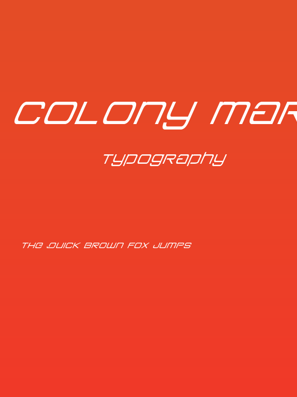Colony Marines Super-Italic Poster