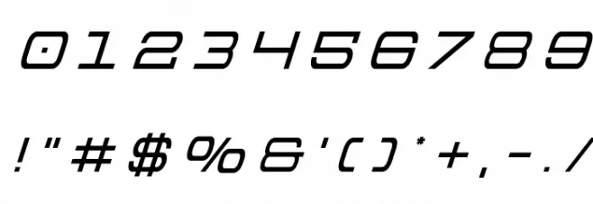 Colony Marines Title Italic Font OTHER CHARS