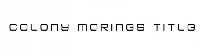 Colony Marines Title  baixar fontes gratis