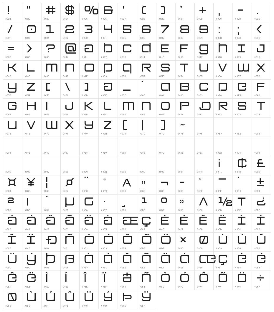 Colony Marines Title Character Map