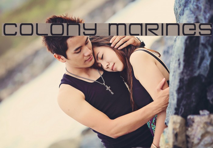 Colony Marines Font examples
