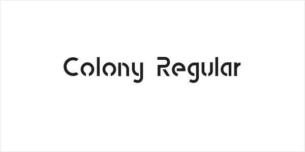 Colony Regular Logo