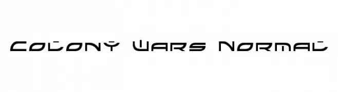 Colony Wars Normal  Fuentes Gratis Descargar