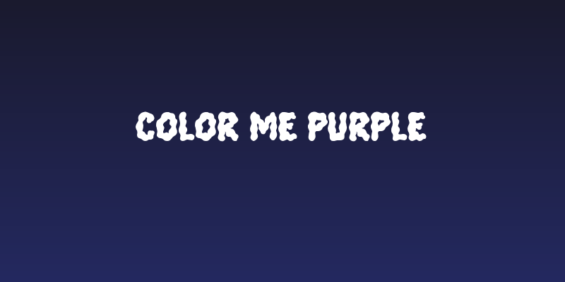 Color Me Purple Social Header