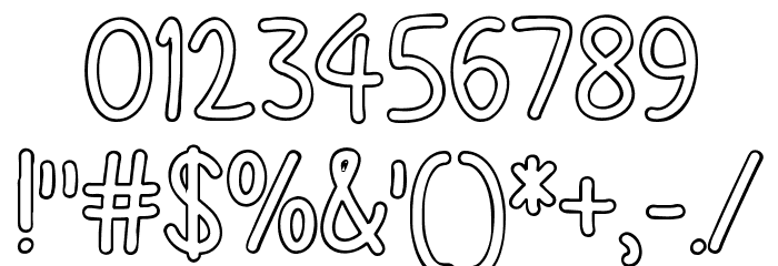 Color Time Font OTHER CHARS