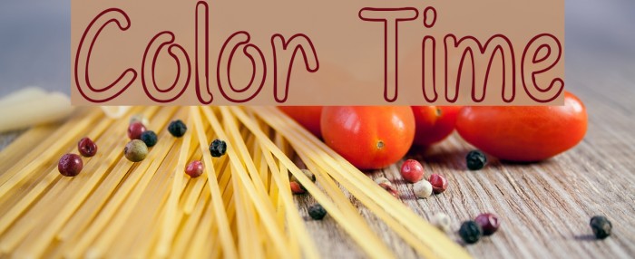 Color Time Font examples