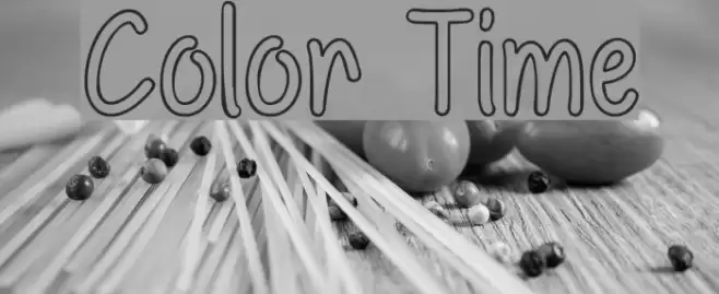 Color Time Font examples