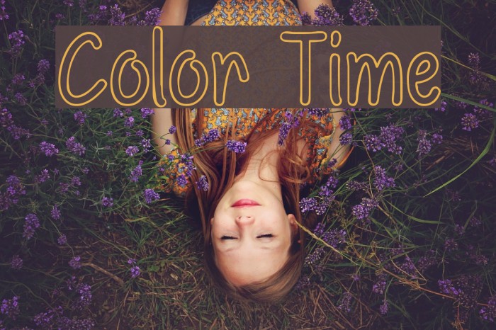 Color Time Font examples