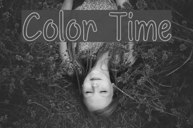 Color Time Font examples