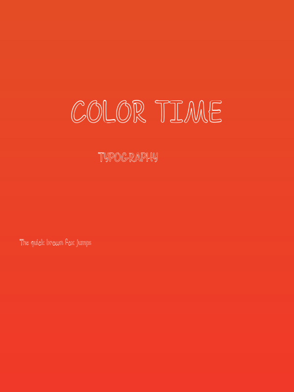 Color Time Poster