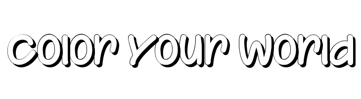 Color Your World Fonte