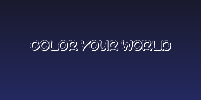 Color Your World Social Header