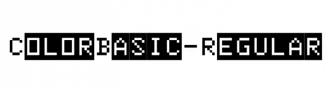 ColorBasic-Regular  les polices de caractères gratuit tlcharger