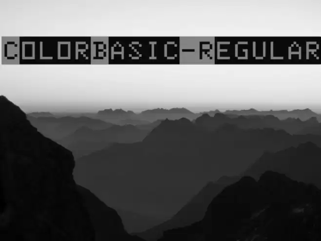 ColorBasic-Regular Font examples