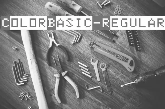 ColorBasic-Regular Font examples