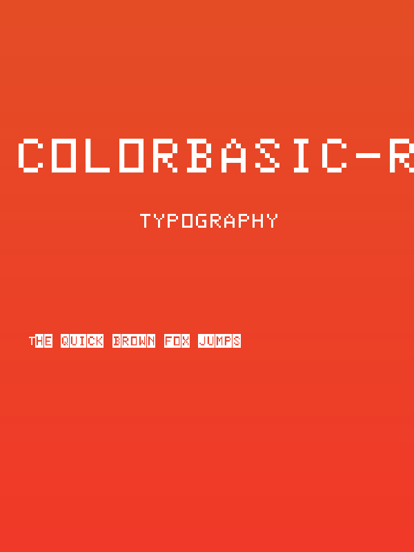 ColorBasic-Regular Poster