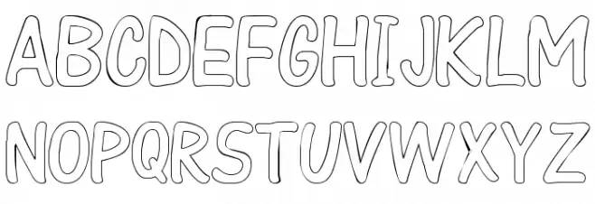 ColorFont Schriftart Groß
