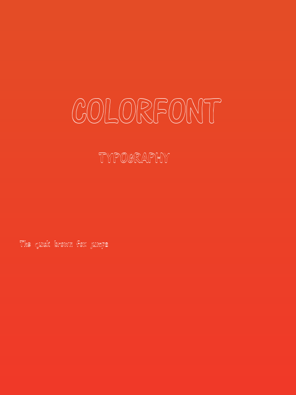 ColorFont Poster