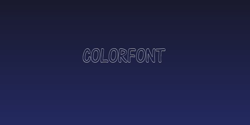 ColorFont Social Header