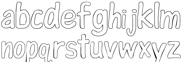 ColorFont Font LOWERCASE