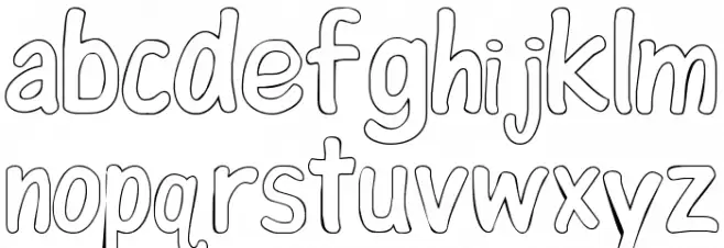 ColorFont خط أحرف صغيرة