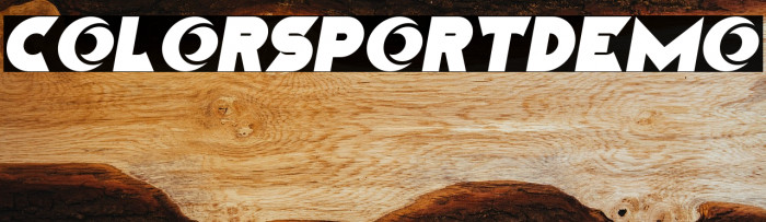 ColorSportDemo Schriftart examples