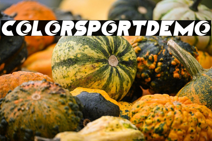 ColorSportDemo Schriftart examples