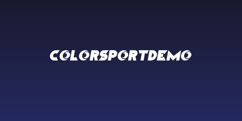 ColorSportDemo Social Header