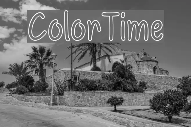 ColorTime Font examples