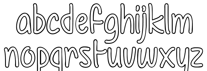 ColorTime Font Litere mici