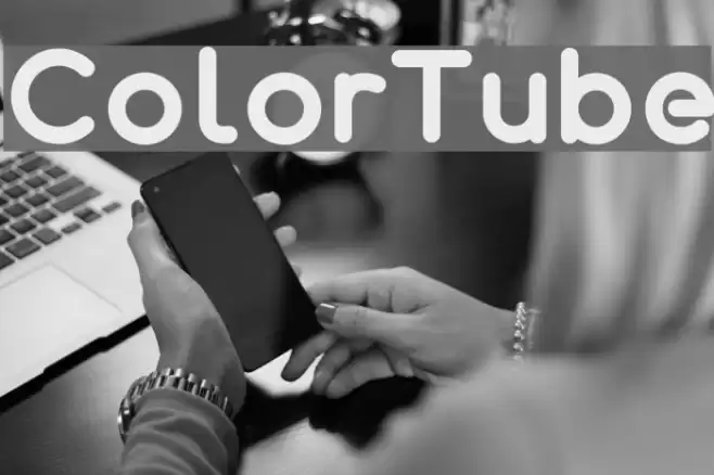 ColorTube Font examples