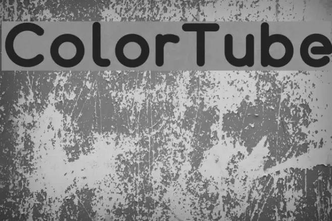 ColorTube Font examples
