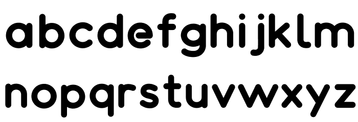 ColorTube Font LOWERCASE