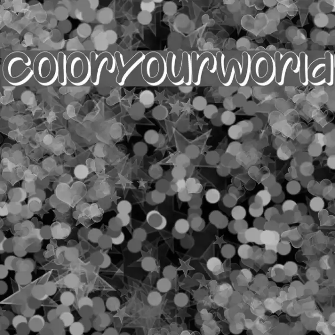 ColorYourWorld Font examples