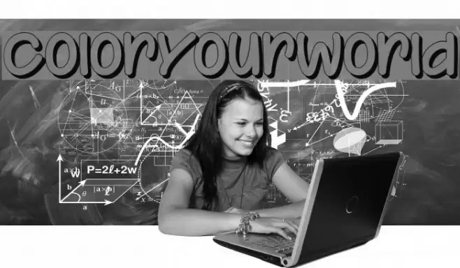 ColorYourWorld Font examples