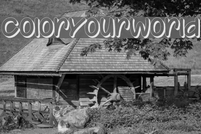 ColorYourWorld Font examples