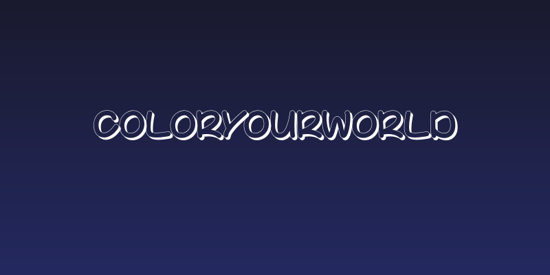 ColorYourWorld Social Header