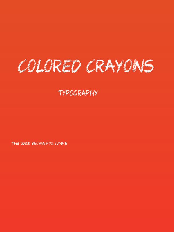 Colored Crayons Poster