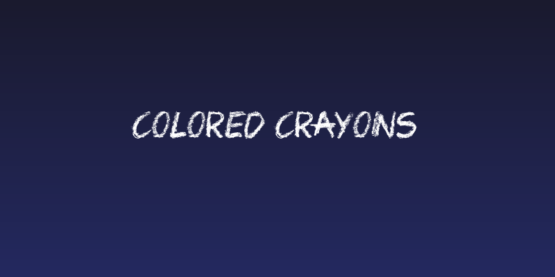 Colored Crayons Social Header