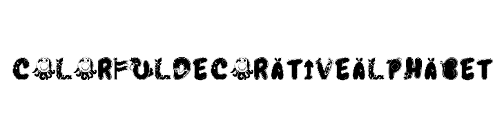 Colorful Decorative Alphabet  免费字体下载